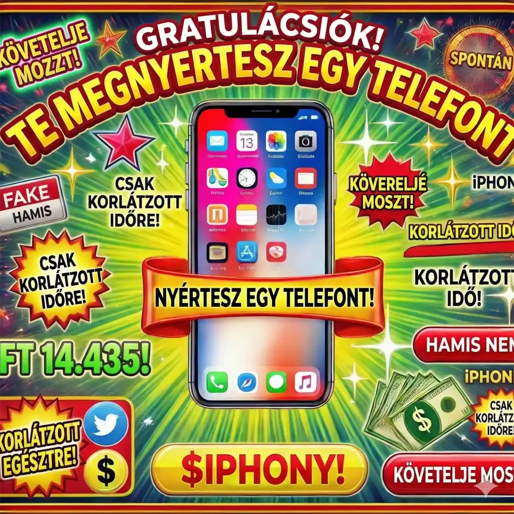 Gratulálunk! Nyertél egy telefont! Flaimelj most!
